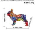 Graffiti French Bulldog Resin Ornament Colorful Abstract Art Statue Home Decor Variant - Graffiti