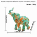 Figurine decorative en resine d'elephant creatif pour la maison salon bureau artisanat - Mini Éléphant Vert