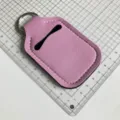 Llavero de neopreno rosa para botella, funda portátil para perfume, lápiz de labios y gel. - Rosa