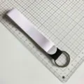 White elastic wristlet keychain portable strap key ring lanyard for outdoor daily use. - Pure White