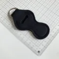 Etui porte-rouge à lèvres en néoprène noir porte-clés sac portable pour baume à lèvres - Noir
