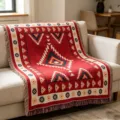 Bohemian Knitted Jacquard Throw Blanket Ethnic Style Sofa Cover Woven Blanket for Living Room - Ethnic Secret Realm Line Blanket