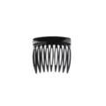 Mini black hair comb elegant insert side clip styling accessory for women daily hair styling. - 9-Teeth Insertion Comb (FS48) / Black