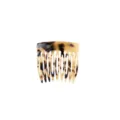 Mini tortoise shell hair comb, vintage slide insert comb for bangs and side hair styling - 9-Teeth Insertion Comb (FS48) / Beige Leopard Print