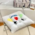 Coussin de siège moelleux et épais en peluche mignonne pour chaise de bureau décoration hiver - Bloc de Diamant