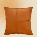 Modern brown tech cloth square throw pillow for living room sofa and bedroom decor. - PU Tech Cloth Brown