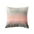 Nordic style striped throw pillow, cozy decorative cushion for living room sofa bed. - 45*45 (without core) / Rainbow Stripe Pink Full Embroidery