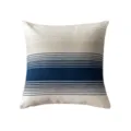 Nordic minimalist striped throw pillow, embroidered square cushion cover for home decor. - 45*45 (without core) / Rainbow Stripe Blue Full Embroidery