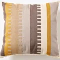 Nordic Bohemian striped throw pillow cover, geometric woven decorative cushion for sofa home decor - 45*45 (without core) / Miya Prague Full Embroidery