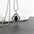 Vintage Thai Silver Necklace For Women Clavicle Chain Retro Ethnic Style Gift Now - Plum Blossom Style
