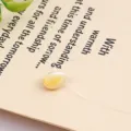 Natural shell pearl teardrop pendant necklace on transparent fishing line, minimalist jewelry. - Golden Mermaid Tears