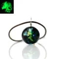 Luminous starry sky glass pendant necklace, universe glowing nebula jewelry for women. - Stardust 20