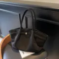 Black Suede Tote Bag Large Capacity Wing Handbag Casual Chic Shoulder Bag Variant - T Black