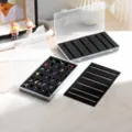 Caja de almacenamiento de plastico transparente con espuma negra para figuras 1:64 - Estilo A+B (Conjunto combinado) / 25x15x3cm