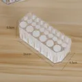 Organizador de almacenamiento de brochas de maquillaje y lápiz labial de acrílico transparente. - Estante de Almacenamiento de 26 Agujeros