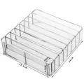 Caja de almacenamiento de acrílico transparente para autos de juguete 1:64 estante de exhibición - Caja de Almacenamiento de 8 Rejillas Extraíbles / Transparente