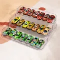 Caja de almacenamiento transparente para soporte de exhibición de coche de juguete acrílico de 3 niveles - Soporte de Exhibición de 3 Niveles 1:64