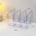 Organizador de bolsos de acrílico transparente, práctico estante divisor para el armario. - Modelo de 3 compartimentos / 1 Pieza/Paquete