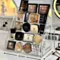 Clear acrylic makeup organizer desktop cosmetic display stand tiered storage box - U-Shaped 5-Tier Makeup Organizer / Clear