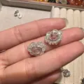 Vista dettagliata di componenti per gioielli in cristallo argento, primo piano accessori. - 5x7mm / Super Seven