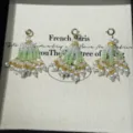 Handmade crystal bead tassel charms, green and white pearl pendants for bag and bracelet jewelry. - Short Green