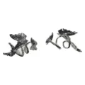 Squisiti componenti per gioielli in argento tibetano, design avant-garde farfalla e ramo. - Stile Farfalla / 1 Pezzo