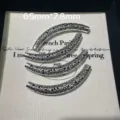 Perline distanziatrici tubolari curve in argento tibetano per gioielli braccialetti fai da te - Stile Mezza Manetta