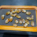 Perle Sciolte di Citrino Naturale Doppia Punta DIY Creazione di Gioielli Accessori Semilavorati - Doppia Punta (Lunghezza 12-20mm)