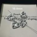 Perline distanziatrici triangolari in argento per creazione di gioielli artigianali DIY. - Distanziatore Formaggio