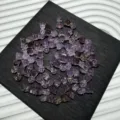 Ciondolo a goccia in cristallo di ametista naturale componente fai da te 15x9mm - Campana Vajra / Circa 15x9mm