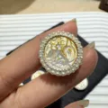 Madreperla naturale pendente Zaki Lhamo fascino fai da te perla bordo gioiello accessorio - 21mm / Volpe a nove code