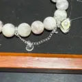 Bracciale di perle di cristallo con ciondoli in argento e perla per eleganti gioielli fai da te - Catena di Sicurezza a Conchiglia
