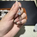 DIY star pendant charm sparkling zircon double chain jewelry making craft bracelet material - Star Drip Pendant (Approx. Length 54mm)