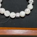 Natural stone beaded bracelet variant with metallic spacer charms and decorative alloy pendant. - Brushed Square Sugar Bead (8mm)