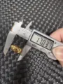 Perlina distanziatrice in metallo dorato a forma di fagiolo, superficie liscia, accesorio fai da te. - Ovale Lungo da 17mm Foro Centrale 17mm
