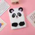 Simpatico taccuino di peluche panda per bambini, morbido diario per la scrittura quotidiana. - Forma di Panda