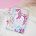 Cute sequin notebook featuring a colorful unicorn design, detailed close-up shot of stationery. - 14.5*21cm / Style 3
