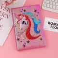 Children shiny unicorn notebook cute glitter planner pink diary cute stationery item - Unicorn 3