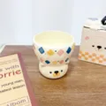 Cute cartoon bear ceramic water cup office coffee mug creative animal style drinkware gift for girl - 300ml / White Bear