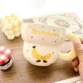 Cute cartoon banana ceramic mug, creative milk breakfast cup for coffee, sweet niche gift - 300ml / Banana