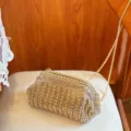 Glänzende Strass Dumpling Abendtasche, elegante goldene Schulter Umhängetasche für Damen. - Gold