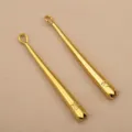 304 edelstahl 18k vergoldet langer kegel anhänger diy halskette armband schmuck zubehör - Horn (6.6x60mm) / Gold