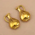 Goldene Krug Form Anhänger Charm für Halskette Armband DIY Schmuck Zubehör Detailansicht - Doppelseitige Flachmann (8.8x14.4mm) / Gold