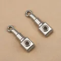 Edelstahl Schmuckverbinder Anhänger Öse für Halskette Armband DIY Zubehör Erstellung. - Quadratische Parfümflasche (5x16mm) / Stahlfarben