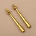 18k vergoldeter edelstahl langer quasten anhanger fur diy halskette armband schmuckherstellung - Feenstab (6x50mm) / Gold