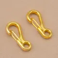 Zinc alloy mini snap hooks gold spring clasps for DIY jewelry making and accessories - Bright Imitation Gold