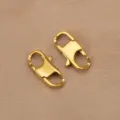 Roestvrijstalen vierkante connector sluitingen voor DIY sieraden ketting armband benodigdheden. - 9x17mm / Goud