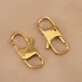 Gold Stainless Steel DIY Jewelry Connecting Buckles and Lobster Clasps Accessories - 12.5x25.5mm / Gold