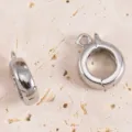 Silver Tone Round Jump Ring Clasp DIY Jewelry Accessory Bracelet Necklace Findings. - Glossy / 11x14mm / White Gold