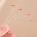 Vista detallada de hilo para abalorios no elástico en medidas 0.4mm a 0.15mm para manualidades. - Hilo N°1-0.15mm-1 Rollo